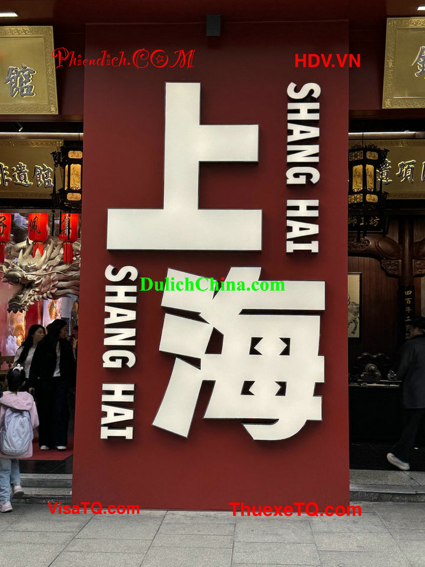 Thuê xe và HDV tiếng Việt vi vu Thượng Hải Trung Quốc.