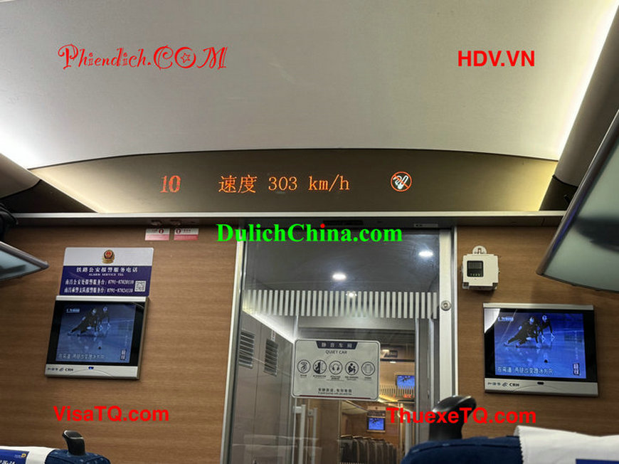 Du khách Việt sang Trung Quốc du lịch hay đi trải nghiệm tàu cao tốc của Trung Quốc.